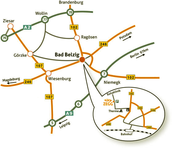 Anfahrt ZEGG Gemeinschaft